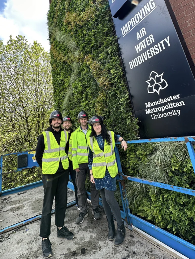 HYVERT Living Wall at All Saints Manchester with Academics