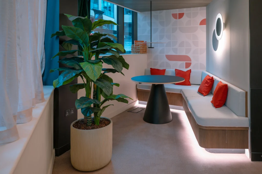 1.8m artificial plant in cream textured container at Pall Mall